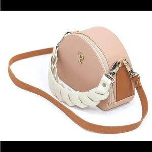 Parchita Tan Crossbody Bag with Braided Detail
